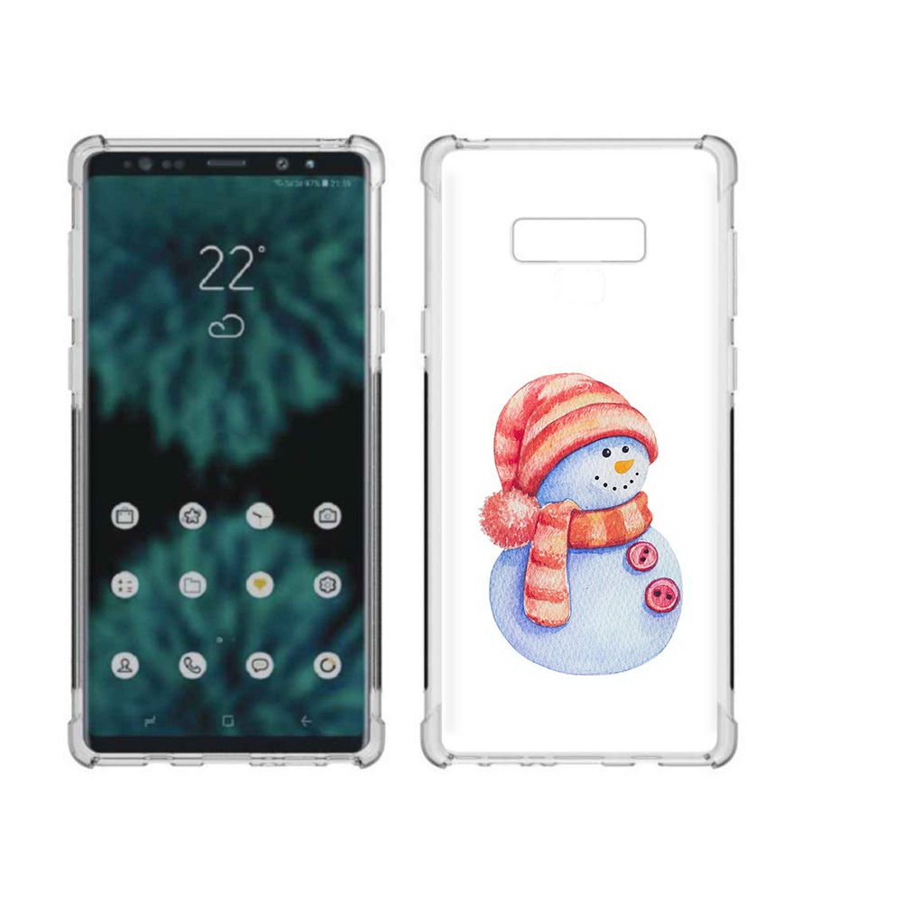 

Чехол MyPads Tocco для Samsung Galaxy Note 9 Веселый снеговик (PT115235.598.44), Прозрачный, Tocco