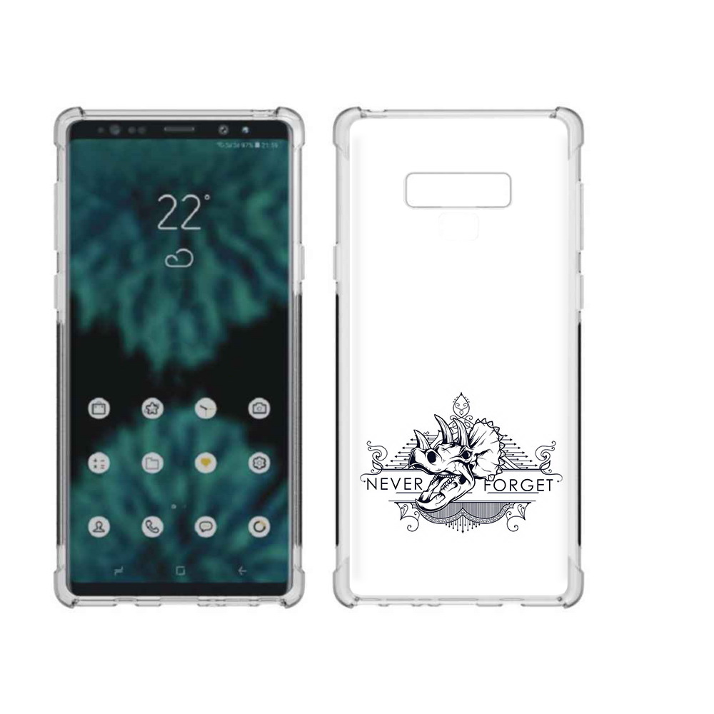 

Чехол MyPads Tocco для Samsung Galaxy Note 9 логотип носорога никогда не забуду, Прозрачный, Tocco