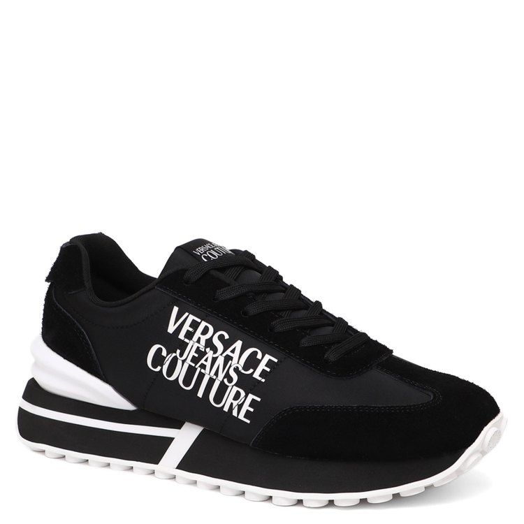 

Кроссовки мужские Versace Jeans Couture 75YA3SH4 черные 44 EU, Черный, 75YA3SH4