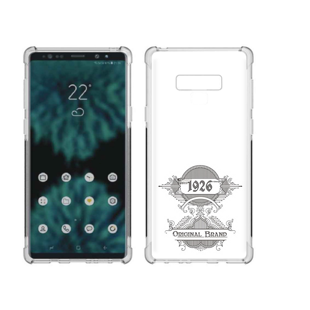

Чехол MyPads Tocco для Samsung Galaxy Note 9 логотип черно белый (PT115235.598.446), Прозрачный, Tocco