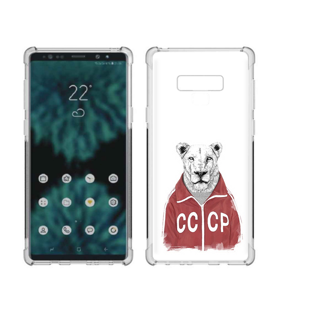 

Чехол MyPads Tocco для Samsung Galaxy Note 9 львица ссср (PT115235.598.450), Прозрачный, Tocco