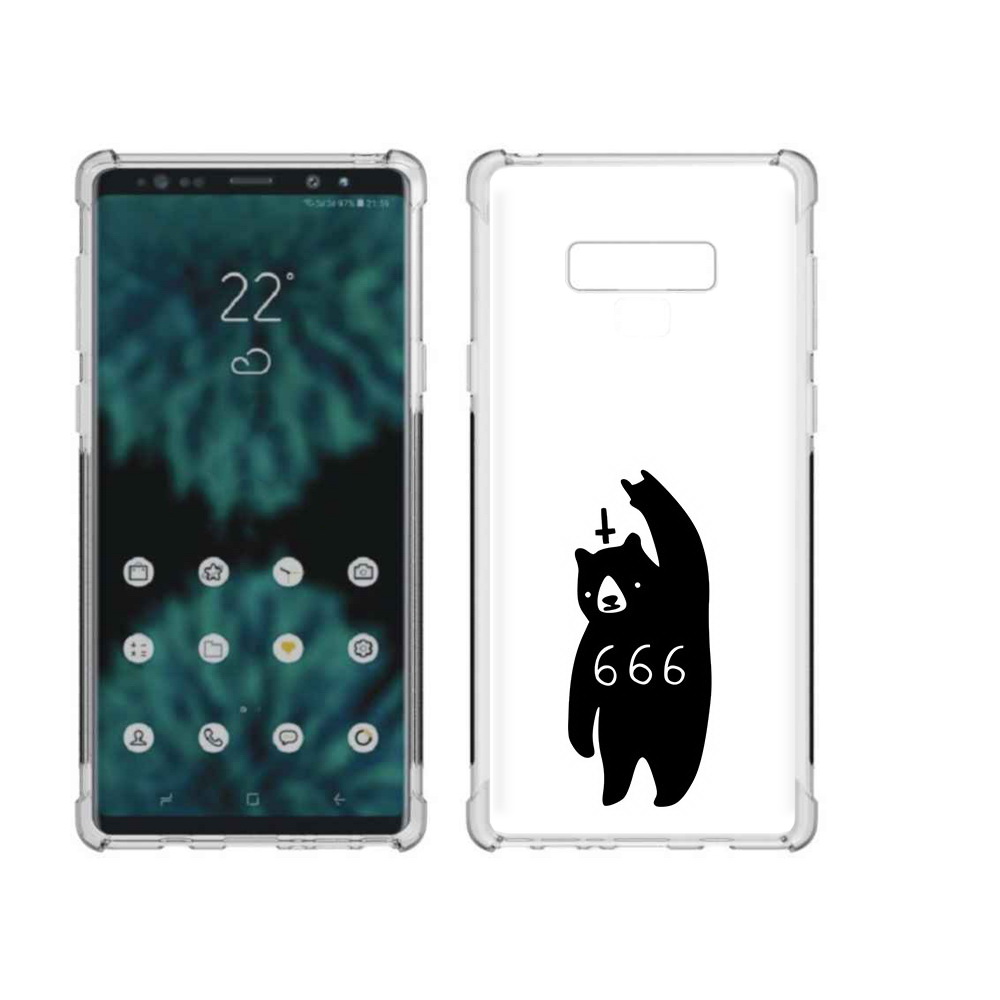 

Чехол MyPads Tocco для Samsung Galaxy Note 9 медведь 666 (PT115235.598.462), Прозрачный, Tocco