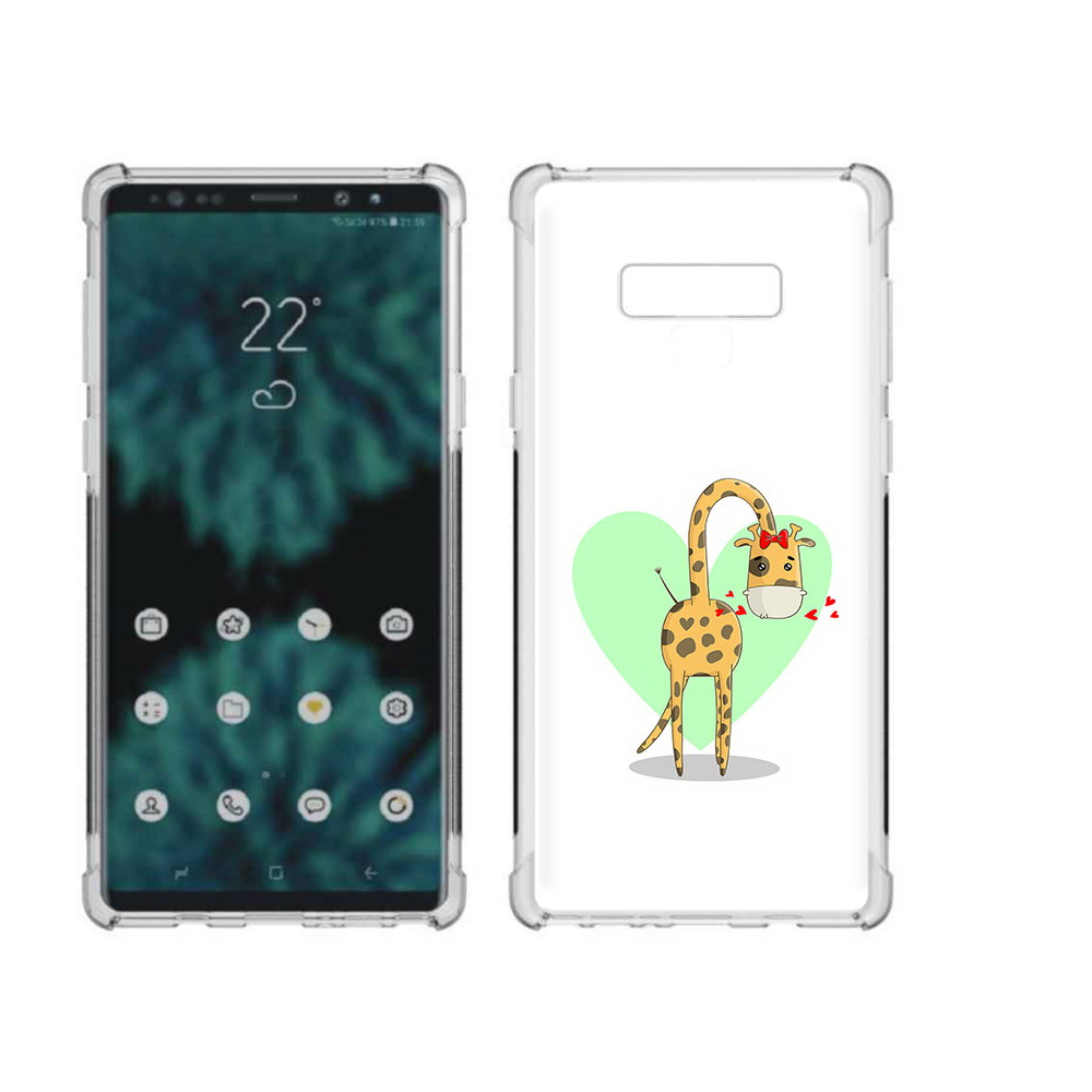 

Чехол MyPads Tocco для Samsung Galaxy Note 9 Влюбленный жираф 14 февраля (PT115235.598.47), Прозрачный, Tocco