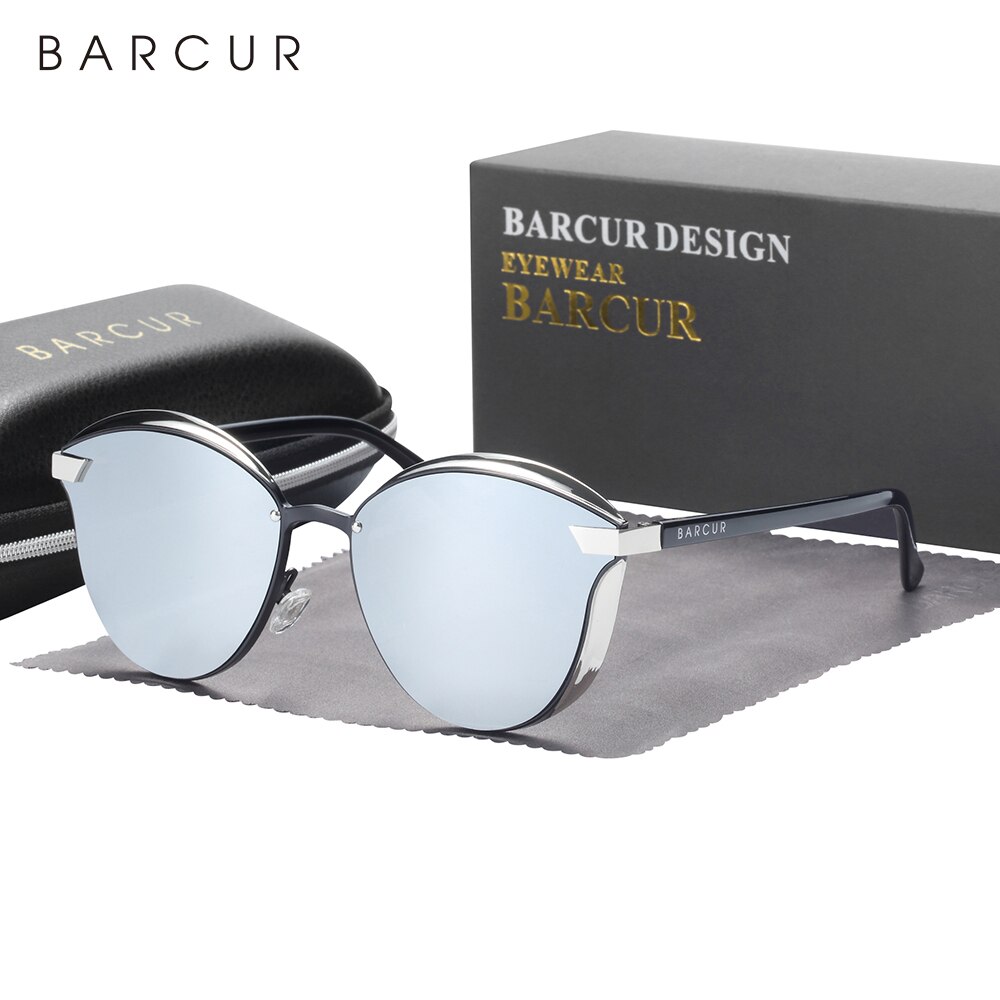 Солнцезащитные очки женские BARCUR EYE WEAR серые 3312₽