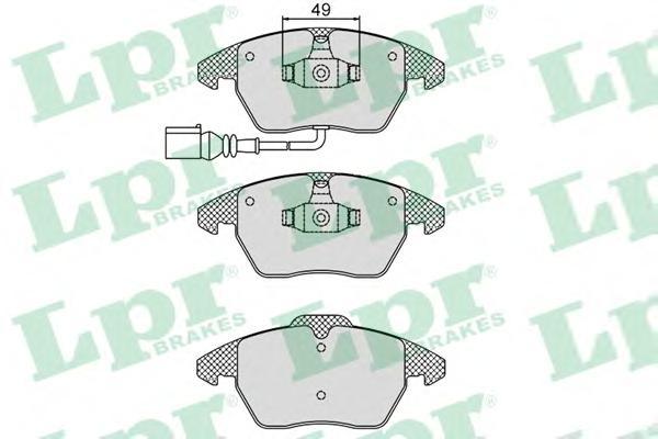 

Тормозные колодки Lpr дисковые 05p866