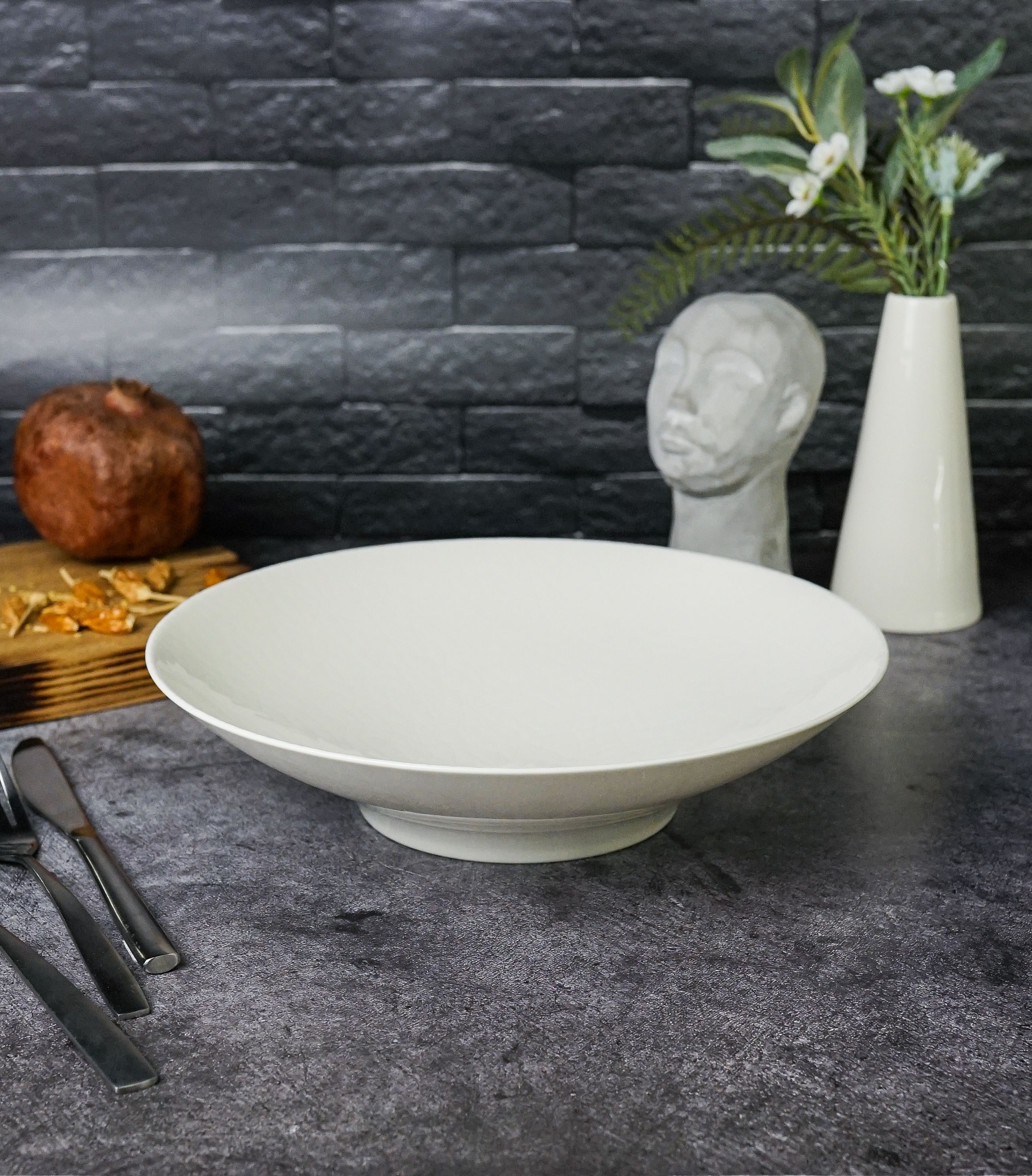 

Тарелка глубокая Porland Illusion 1 л., белая, фарфор, 36AD26 ILLUSION