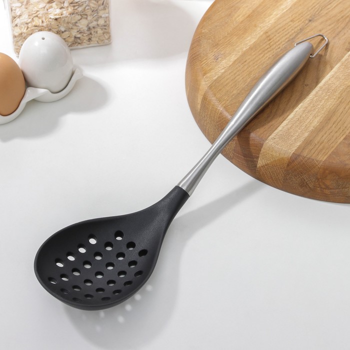 

Шумовка Titan, нержавеющая сталь, TPR, Серебристый;черный, Кухонные принадлежности "Titan"