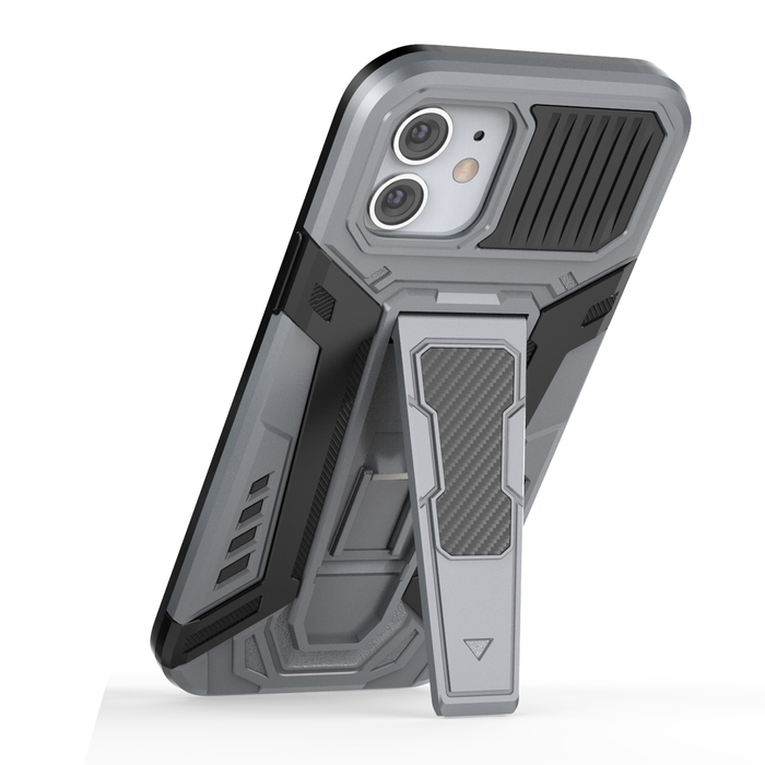 

Противоударный чехол Hammer для iPhone 12 Mini (серый)