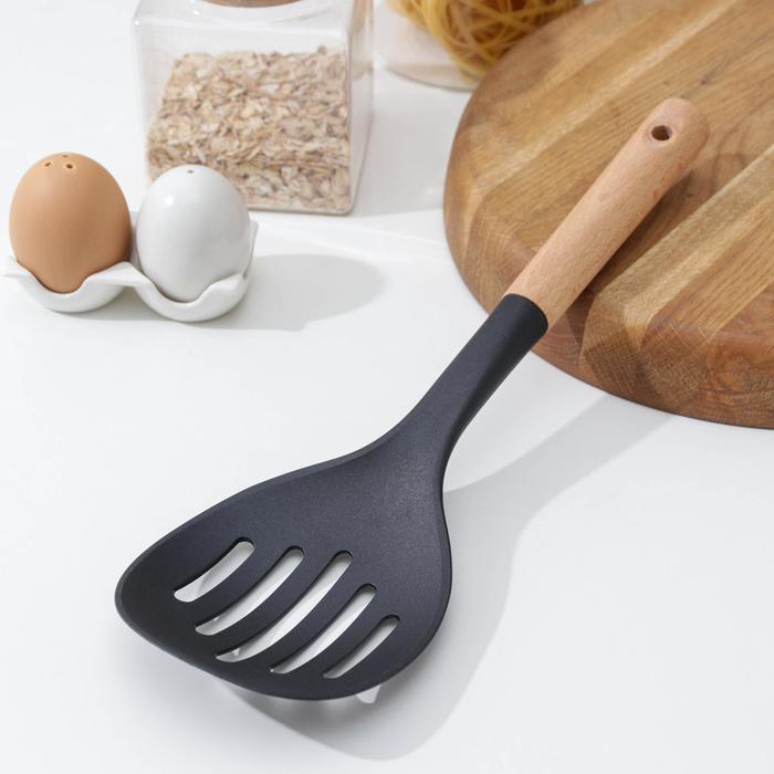 

Шумовка Доляна Margo, 30 см, цвет чёрный, Черный, Кухонные принадлежности "Margo"