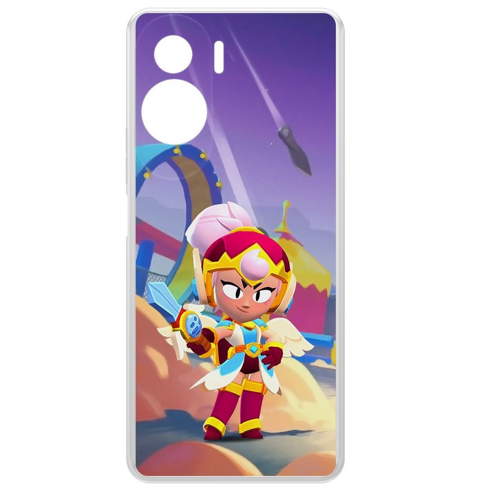 

Чехол-накладка Krutoff Clear Case Brawl Stars-Валькирия Джанет для Honor X50i, Прозрачный