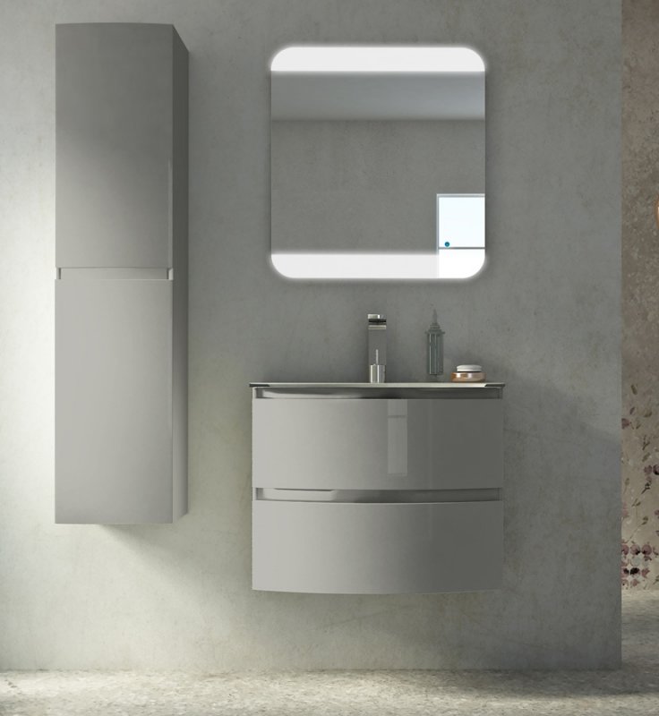 

Тумба для комплекта Cezares Vague 70 54854 grigio lucido