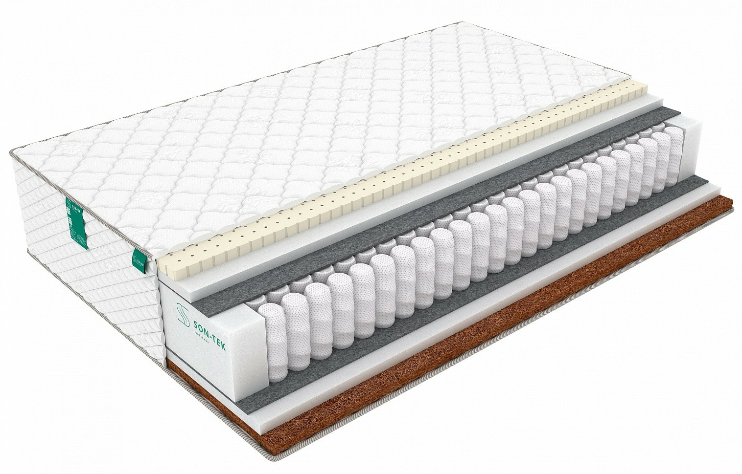 

Матрас Sleeptek PremiumBIG Latex Hard Standart 75х210, Белый, Premier BIG Latex Cocos Norma