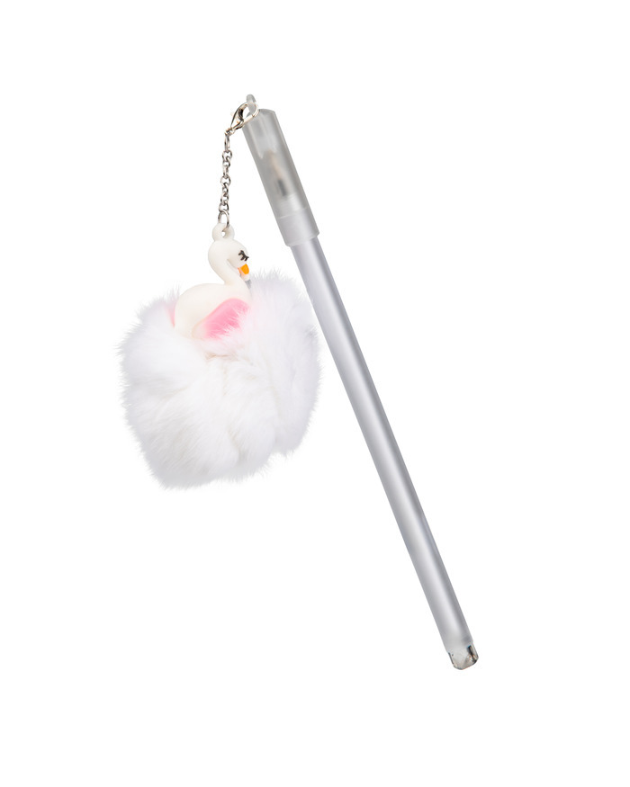 

Ручка шариковая wellywell Лебедь белый Pen_Brelok_Lebed_White, синяя, 1 шт.