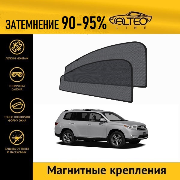 

Автошторки ALTEO на Toyota Kluger 2 рестайлинг (XU40) (2010-2014)