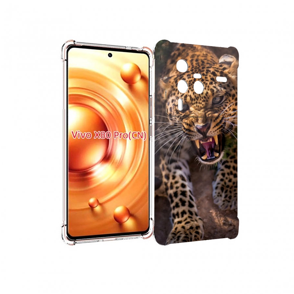 

Чехол MyPads Злой-гепард для Vivo X80 Pro, Прозрачный, Tocco