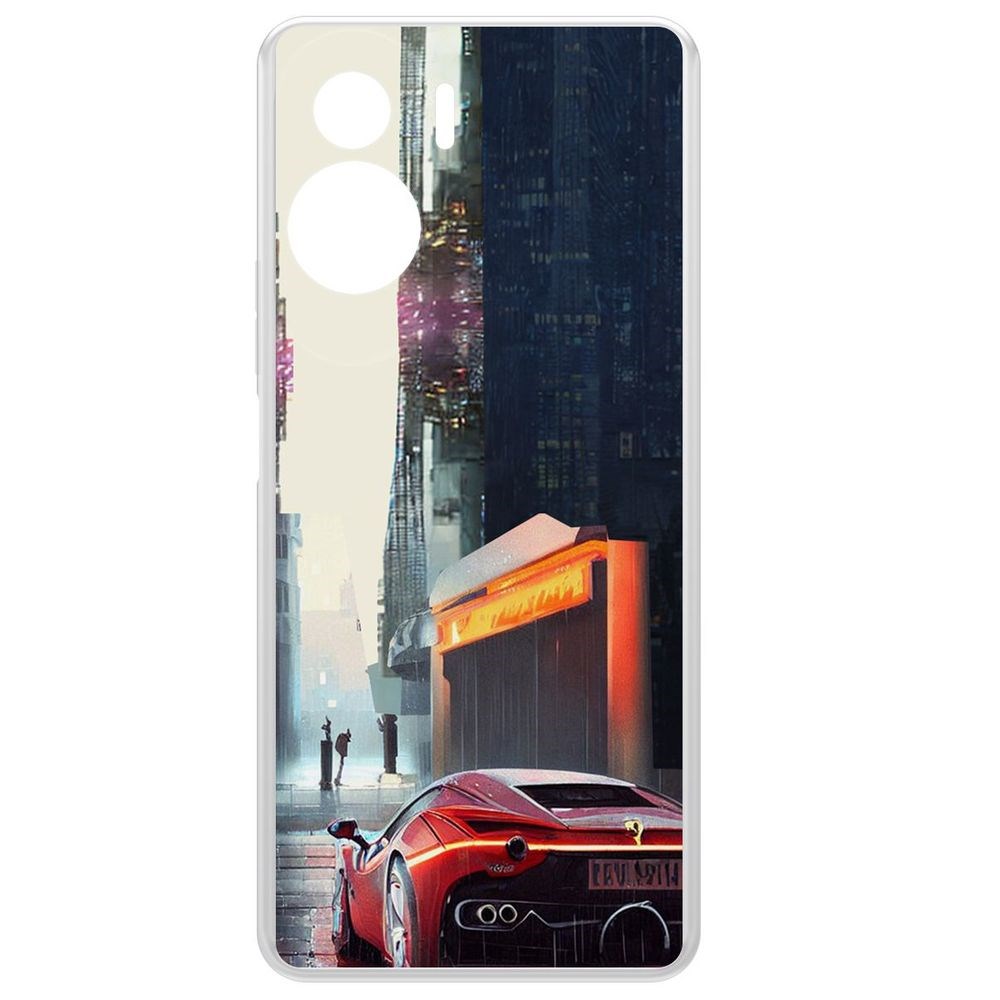

Чехол-накладка Krutoff Clear Case Сити для Honor X50i, Прозрачный