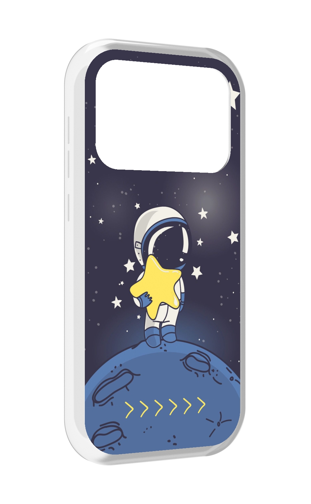 

Чехол MyPads астронавт с звездочкой для Oukitel F150 Air1 Pro / F150 Air1, Прозрачный, Tocco