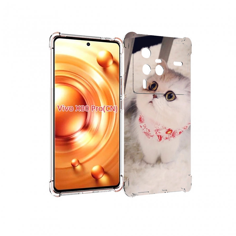 

Чехол MyPads Котеночек женский для Vivo X80 Pro, Прозрачный, Tocco