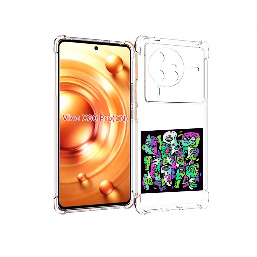 

Чехол MyPads Кривой эфир ATL для Vivo X80 Pro, Прозрачный, Tocco
