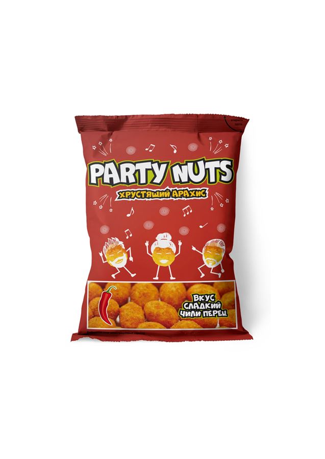 Арахис Party Nuts жареный со вкусом сладкого чили 100 г