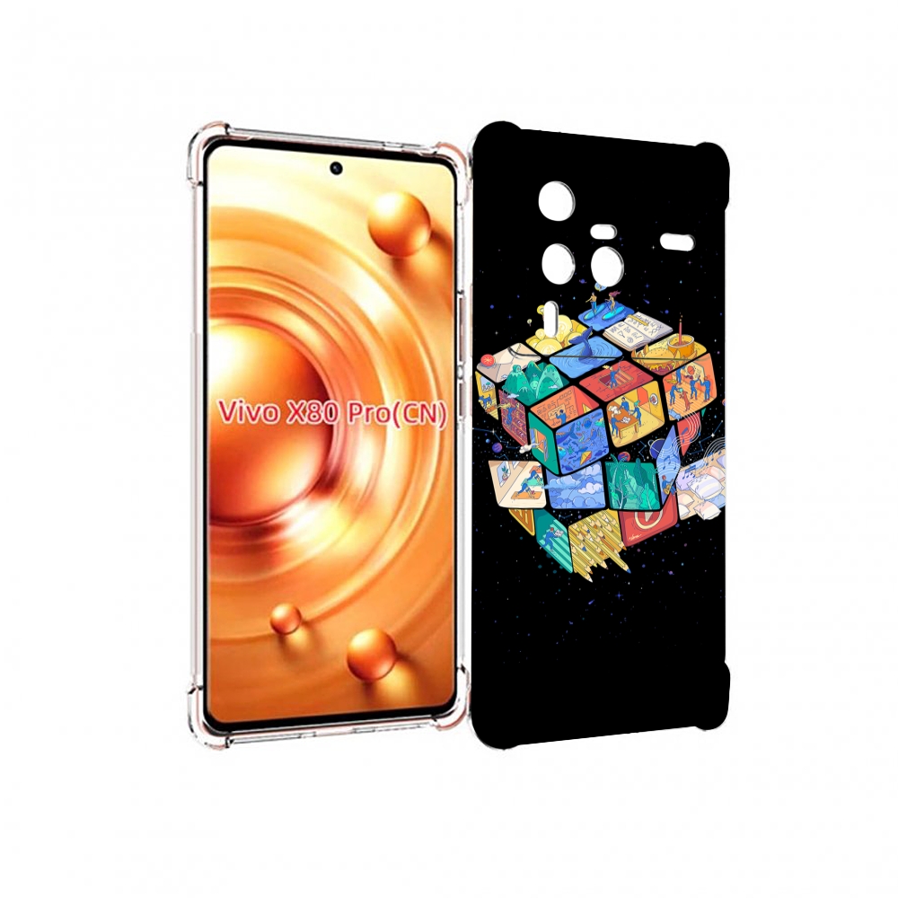 

Чехол MyPads Кубик-Рубика для Vivo X80 Pro, Прозрачный, Tocco