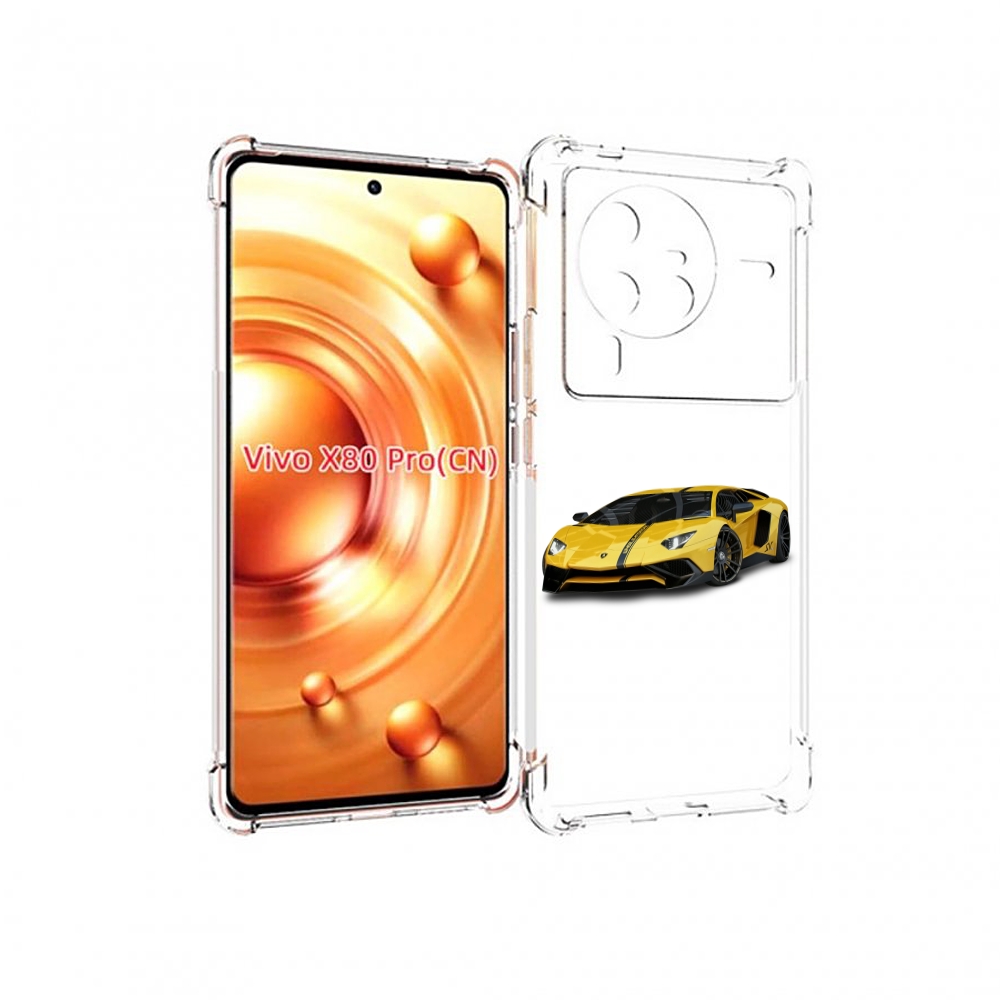 

Чехол MyPads Ламбо мужской для Vivo X80 Pro, Прозрачный, Tocco