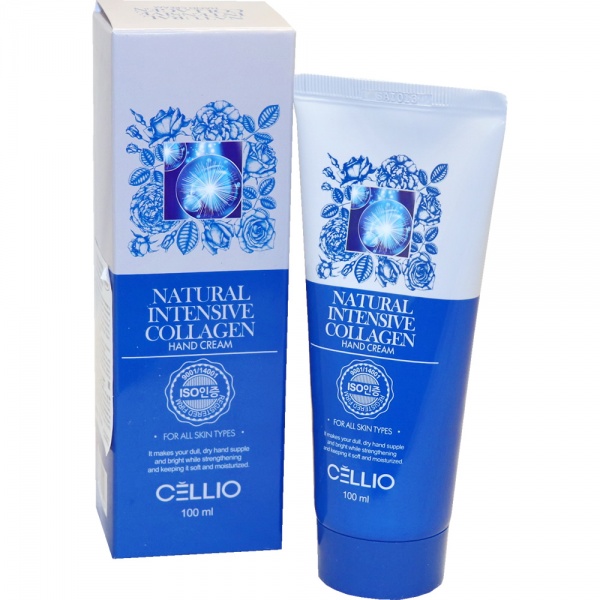 Крем для рук Kosyu Cellio natural intensive collagen hand cream увлажняющий 446₽