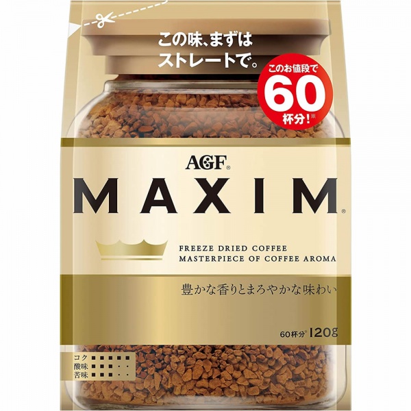 Кофе AGF Maxim японский растворимый 120 г 1000₽