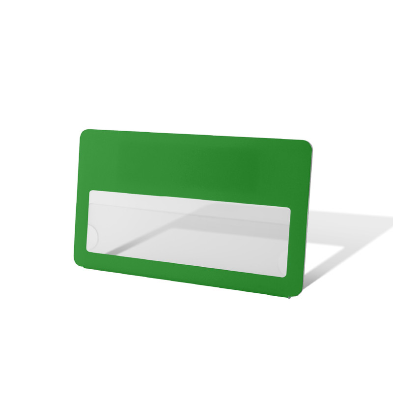Бейдж FlexPocket, BS_Зеленый, пластиковый с окном, на магните