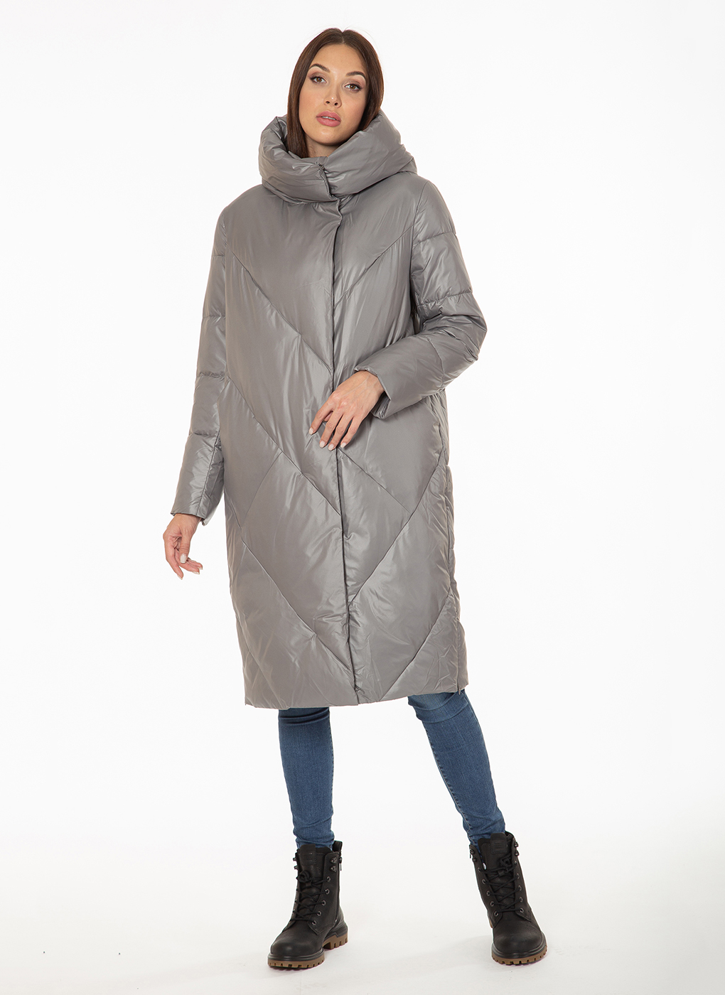 

Пальто женское WINTERRA 57129 серое 46 RU, 57129