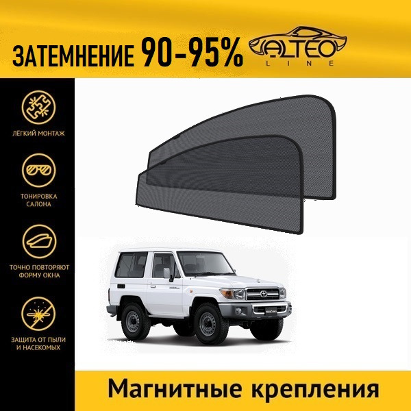 

Автошторки ALTEO на Toyota Land Cruiser 70 (2007-н.в.) джип 3d