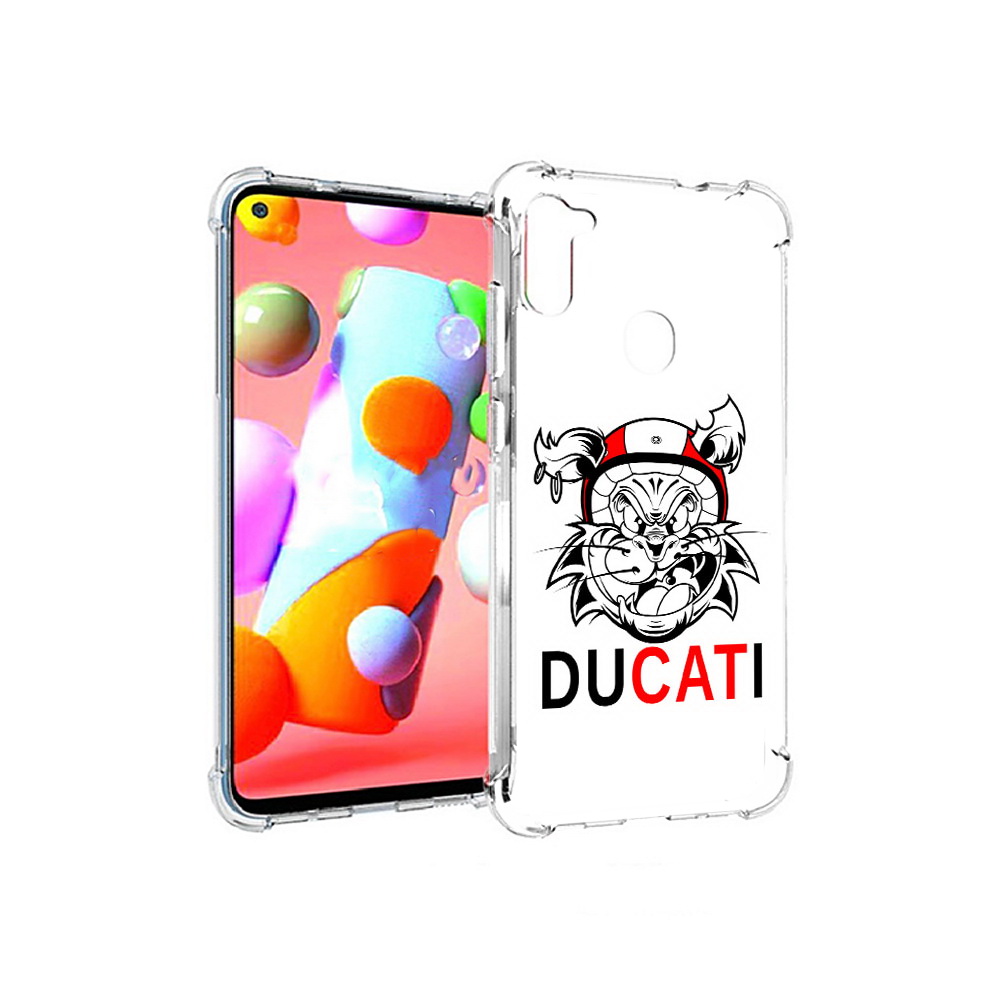 

Чехол MyPads Tocco для Samsung Galaxy A11 дукати (PT149913.480.339), Прозрачный, Tocco