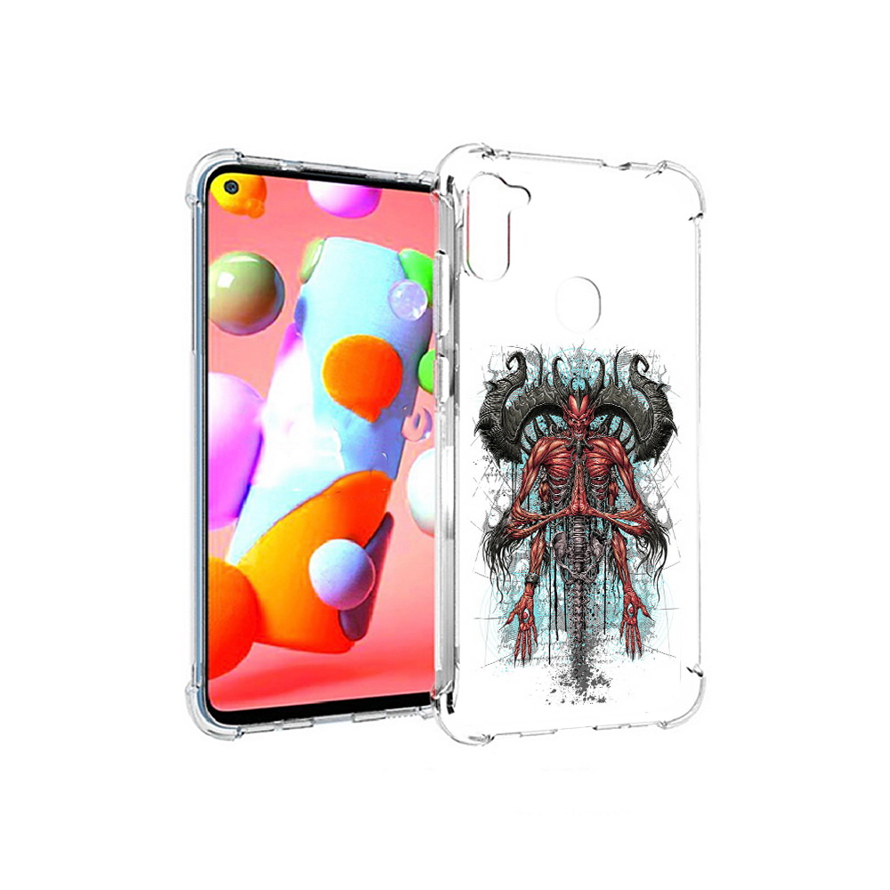 

Чехол MyPads Tocco для Samsung Galaxy A11 дьявол (PT149913.480.340), Прозрачный, Tocco