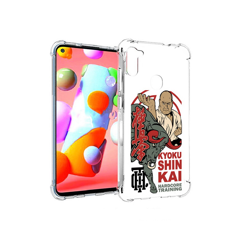 

Чехол MyPads Tocco для Samsung Galaxy A11 единоборства рисунок (PT149913.480.343), Прозрачный, Tocco