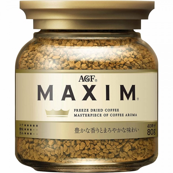 Agf maxim кофе растворимый, стекло, 80 гр