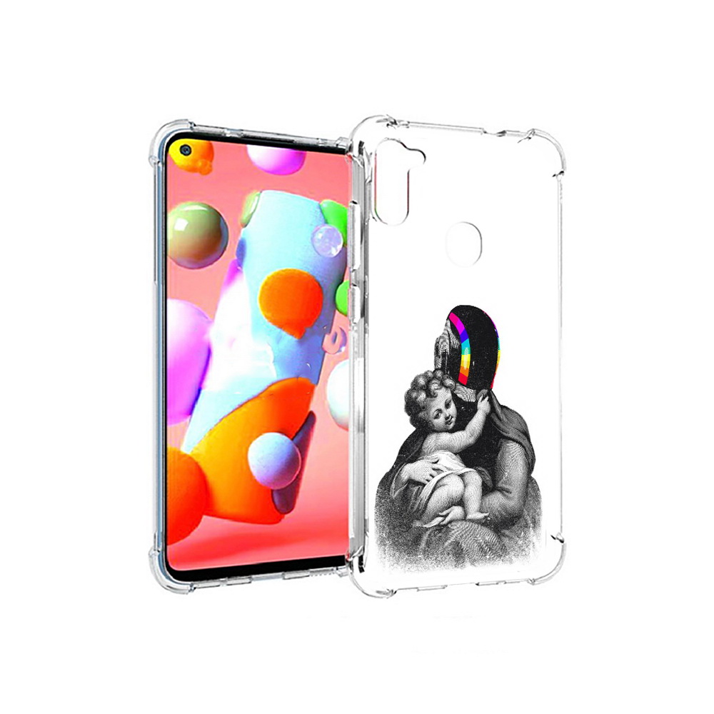 

Чехол MyPads Tocco для Samsung Galaxy A11 защитник в шлеме (PT149913.480.350), Прозрачный, Tocco