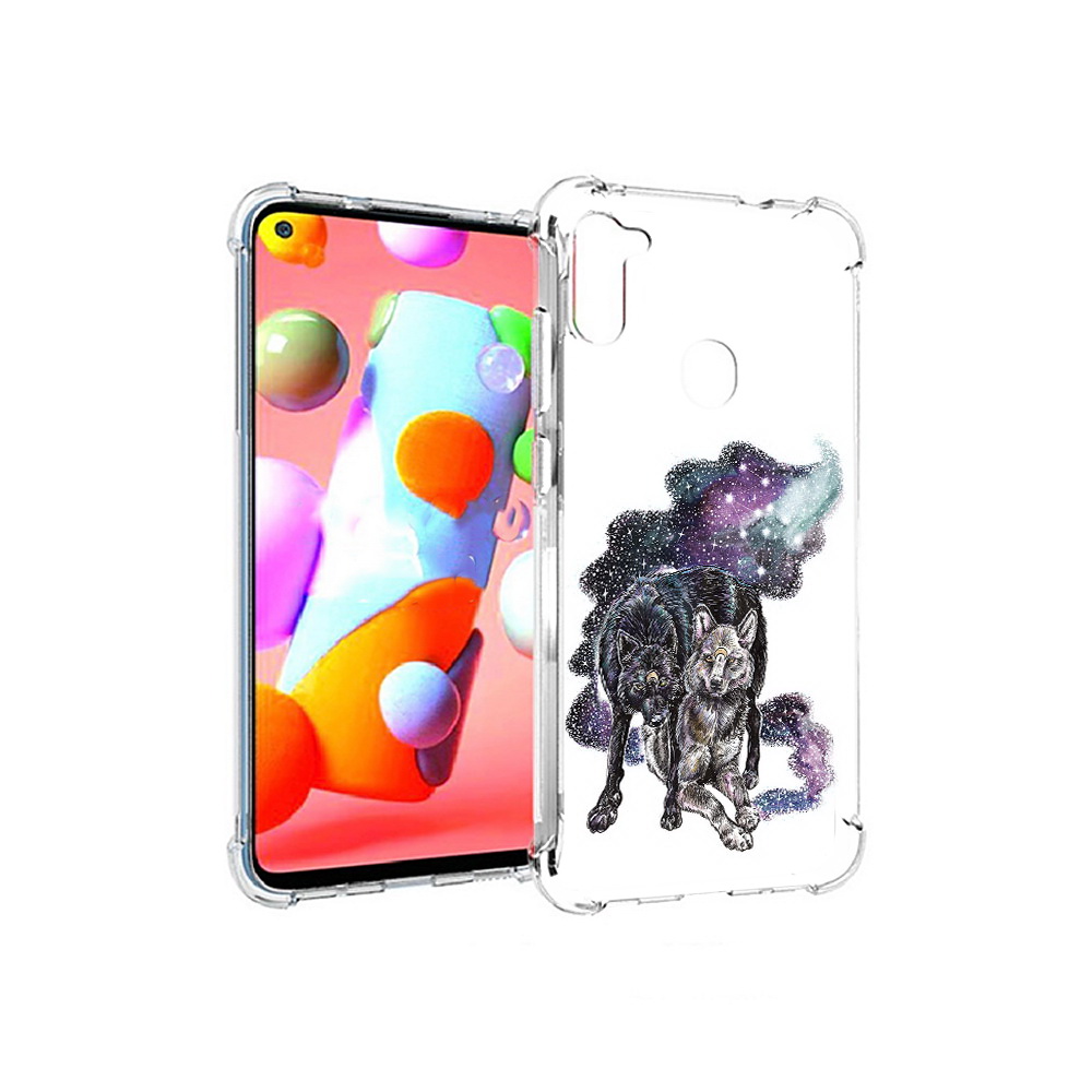 

Чехол MyPads Tocco для Samsung Galaxy A11 звездные волки (PT149913.480.352), Прозрачный, Tocco