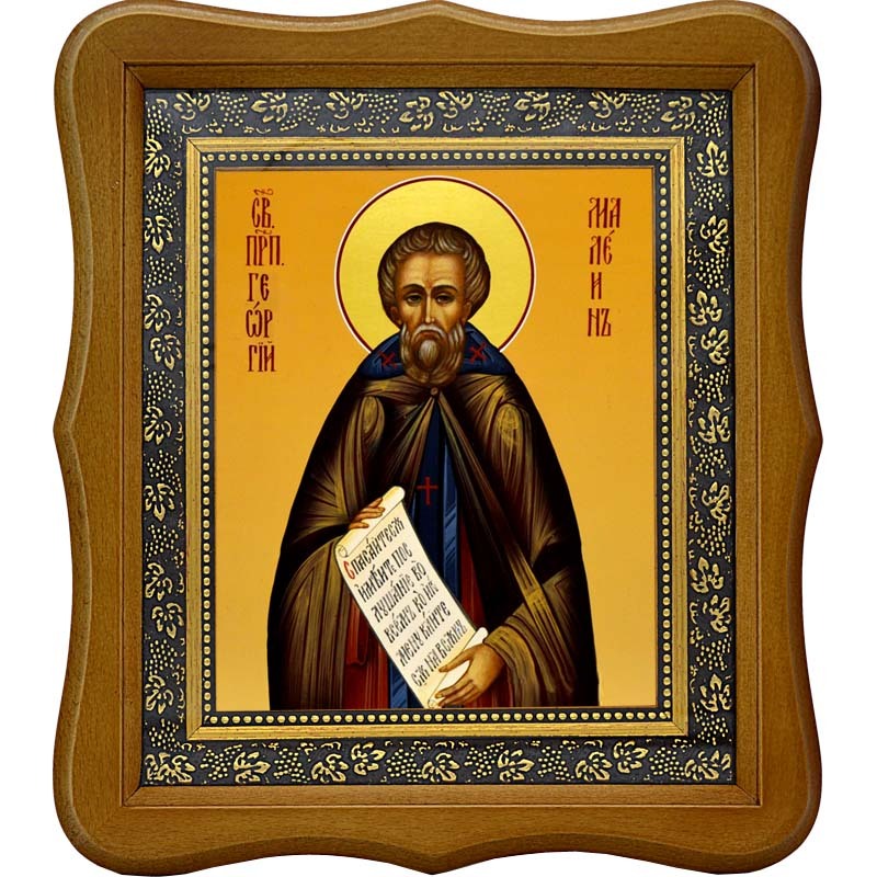 

Георгий Пелопонесский, Малеин преподобный. Икона на холсте.