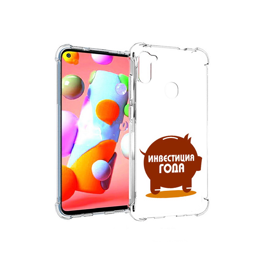 

Чехол MyPads Tocco для Samsung Galaxy A11 инвестиция (PT149913.480.376), Прозрачный, Tocco
