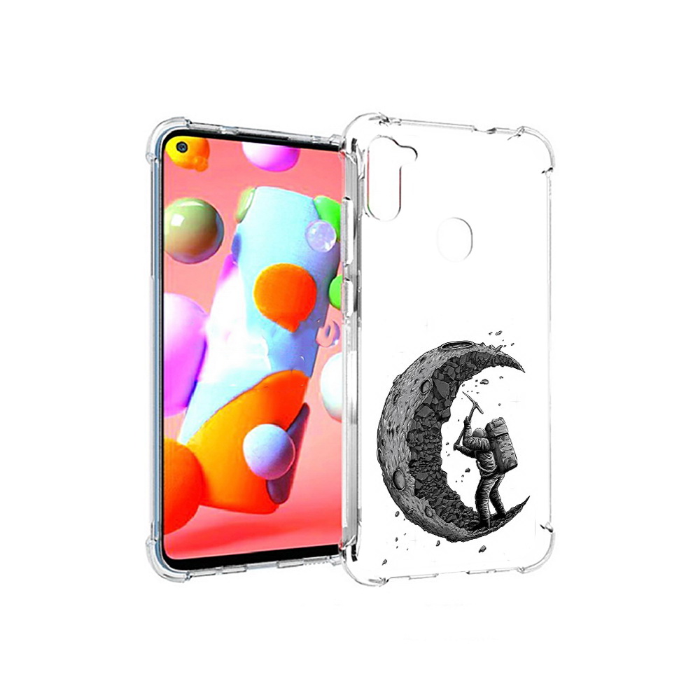 

Чехол MyPads Tocco для Samsung Galaxy A11 камненная луна (PT149913.480.384), Прозрачный, Tocco