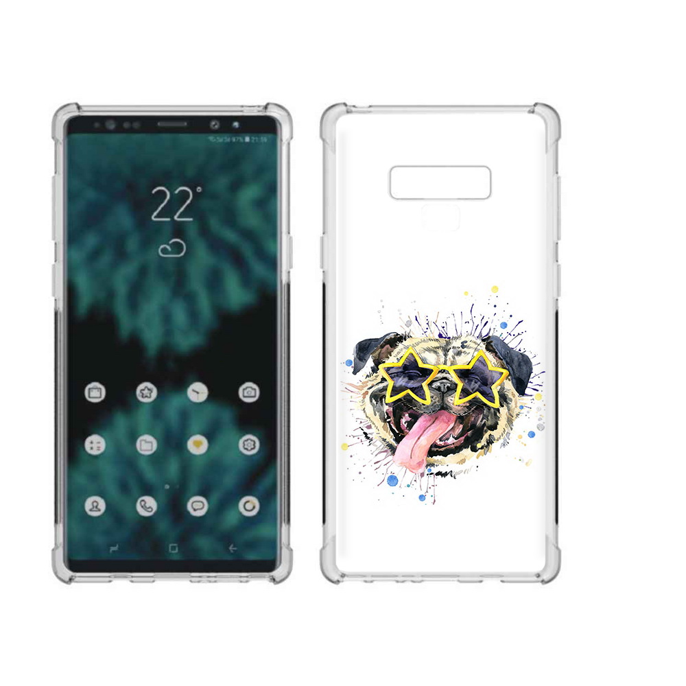 

Чехол MyPads Tocco для Samsung Galaxy Note 9 мопс боксер (PT115235.598.482), Прозрачный, Tocco