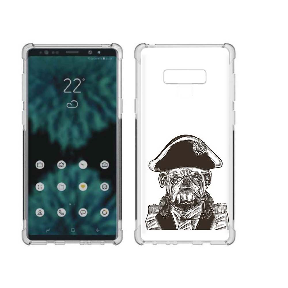 

Чехол MyPads Tocco для Samsung Galaxy Note 9 мопс генерал (PT115235.598.483), Прозрачный, Tocco