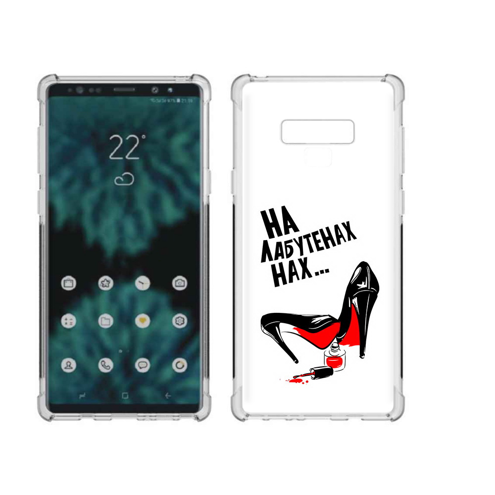 

Чехол MyPads Tocco для Samsung Galaxy Note 9 на лабутенах (PT115235.598.493), Прозрачный, Tocco