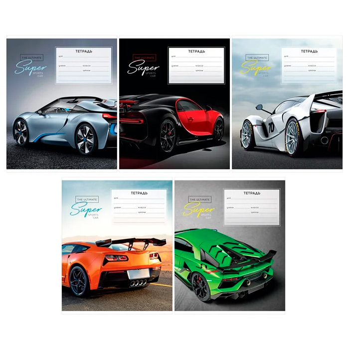 

Тетрадь 12 листов косая линия ArtSpace Авто. Supercar Т12нлС_43226
