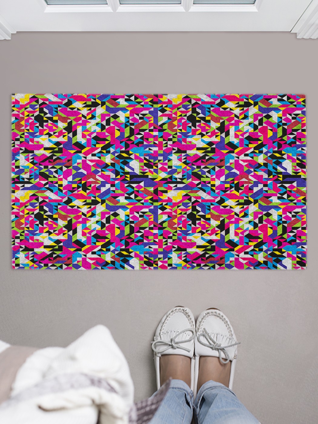 

Придверный коврик в прихожую для обуви, на резиновой основе, 75x45 см door_43462 JoyArty