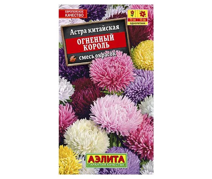 

Семена. Астра "Огненный король", смесь окрасок (вес: 0,2 г)