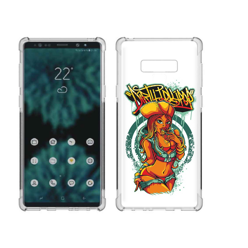 Чехол MyPads Tocco для Samsung Galaxy Note 9 нарисованная девушка комикс