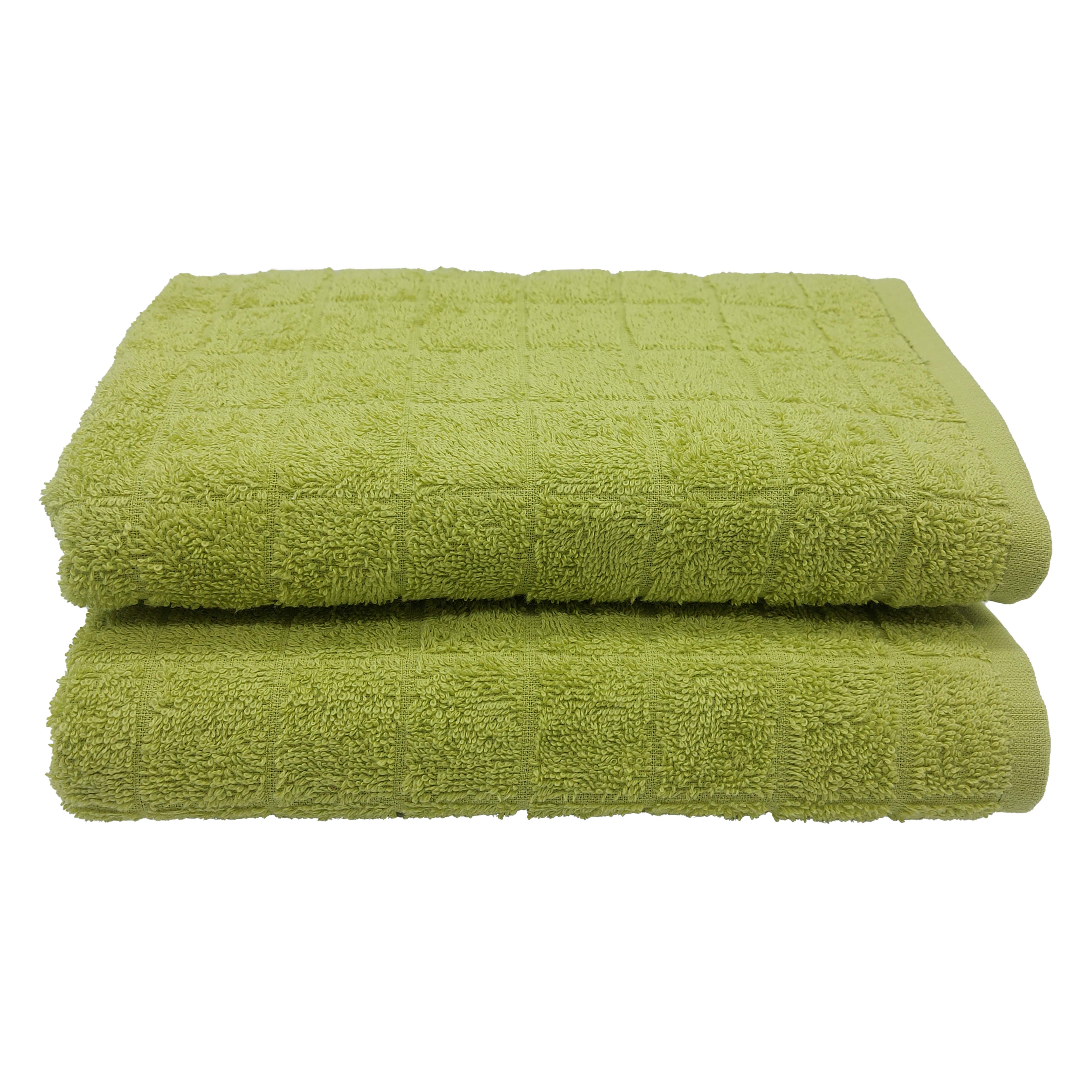 Набор из двух банных махровых полотенец Porto зеленый размер 50x80см- 2 штуки