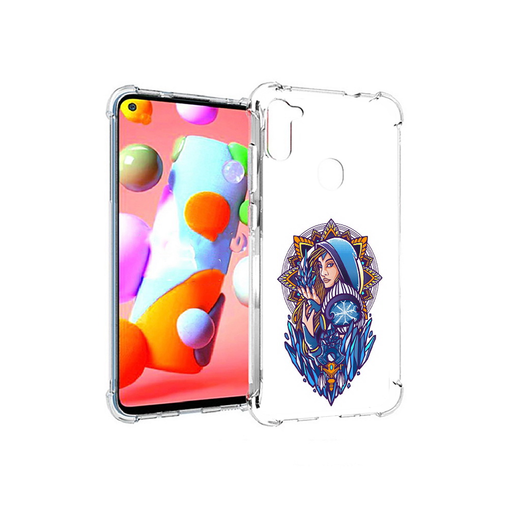 

Чехол MyPads Tocco для Samsung Galaxy A11 кристал мейден дота 2 (PT149913.480.415), Прозрачный, Tocco