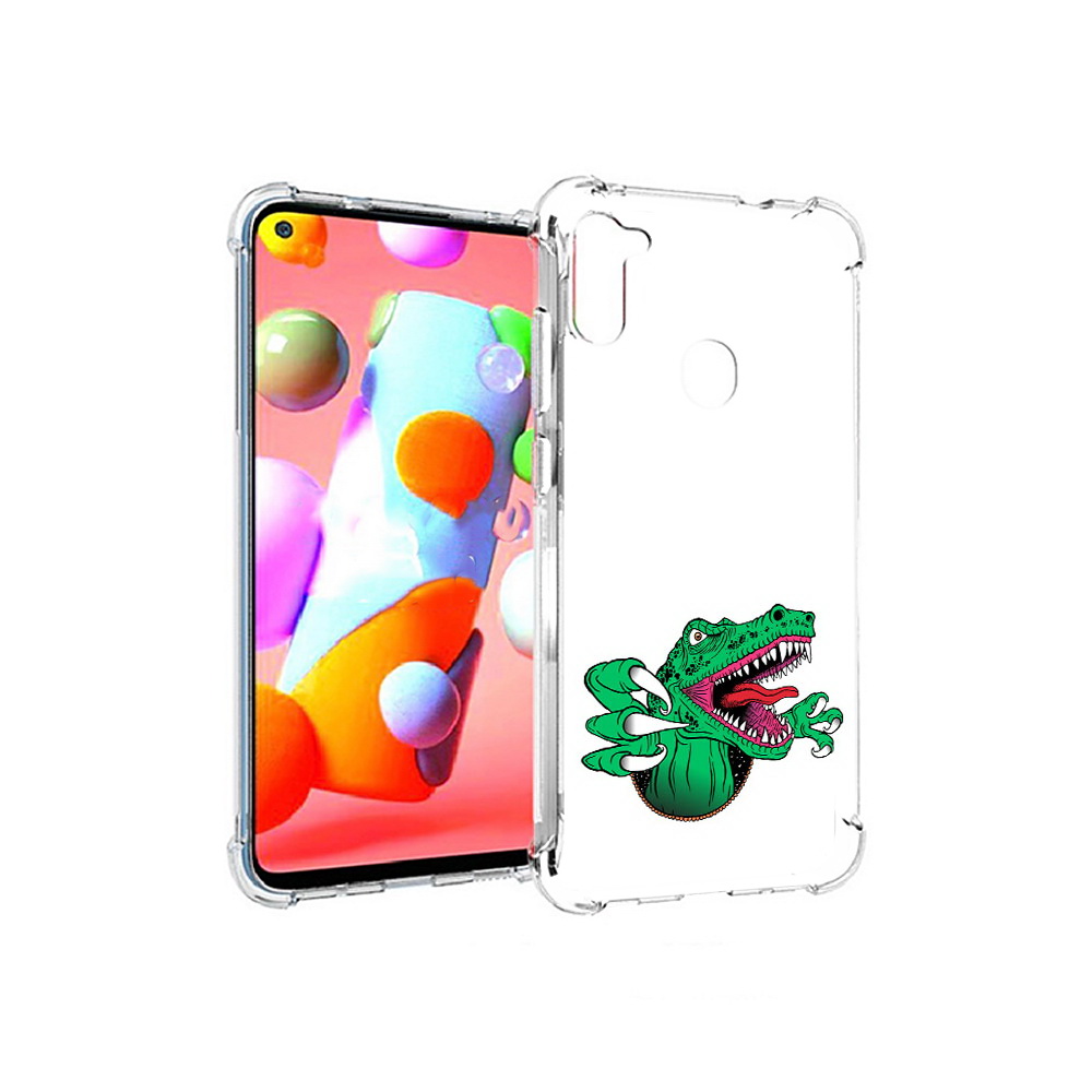 

Чехол MyPads Tocco для Samsung Galaxy A11 крокодил (PT149913.480.417), Прозрачный, Tocco